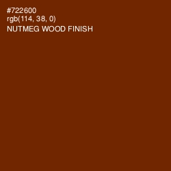 #722600 - Nutmeg Wood Finish Color Image